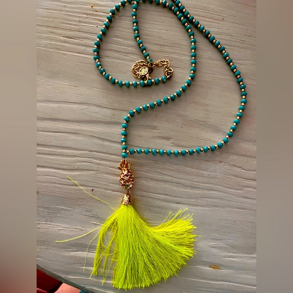 Lilly Pulitzer pineapple necklace